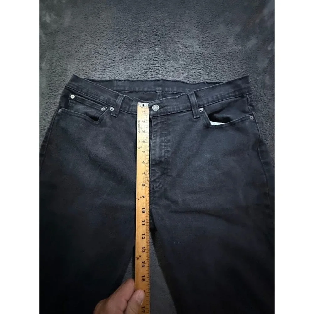 Levis 514 Straight Fit Jeans Mens Black Denim Pants Regular Fit 5-Pocket‎ 38x29